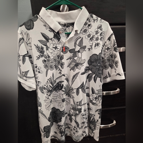 Mens Nike Dri-Fit Floral Polo - Picture 1 of 2